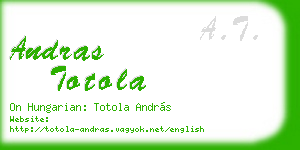 andras totola business card